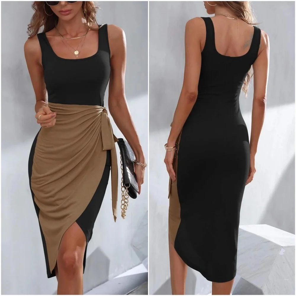 Side Tie Tank High Low Dress - Picture 9 of 11